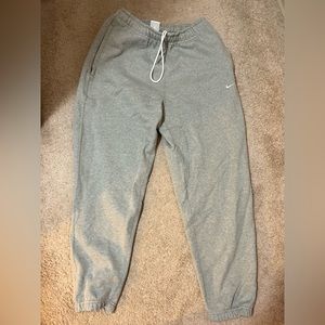 Nike swoosh sweatpants, gray, size: S